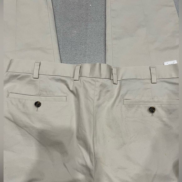 [W38L32Ins30”]Brooks Brothers Lightweight Advanced Chino Men's Cream Pants - Picture 10 of 11